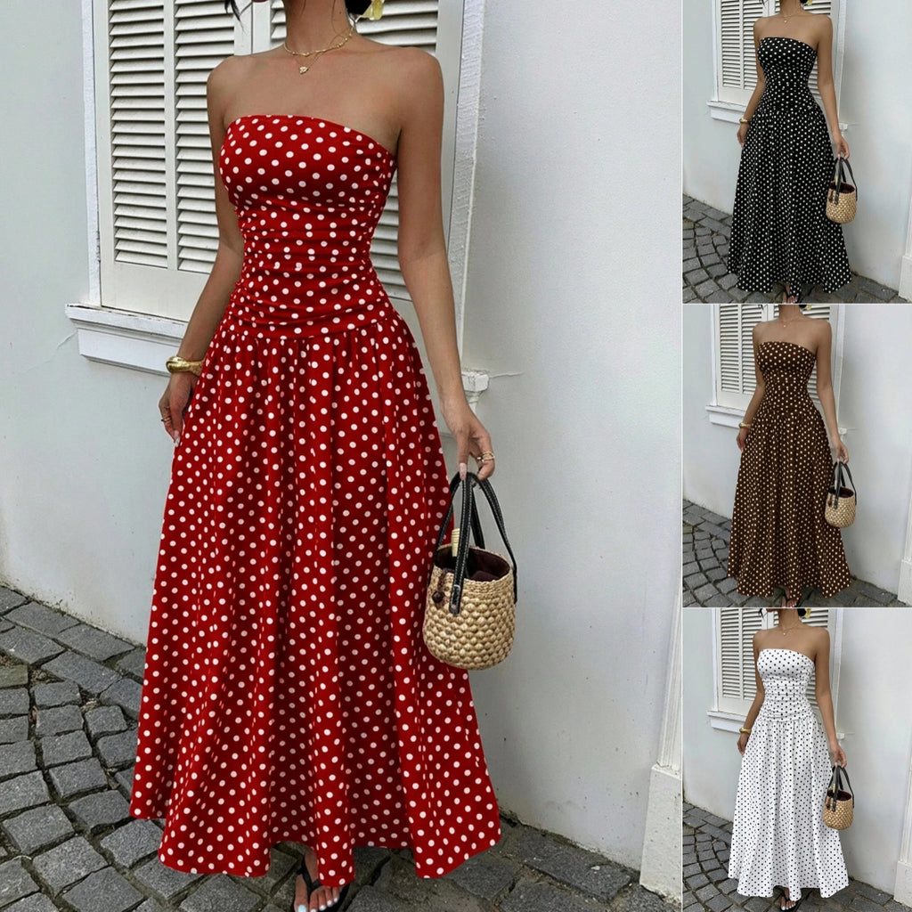 Off-Shoulder High-Waist Party Dress