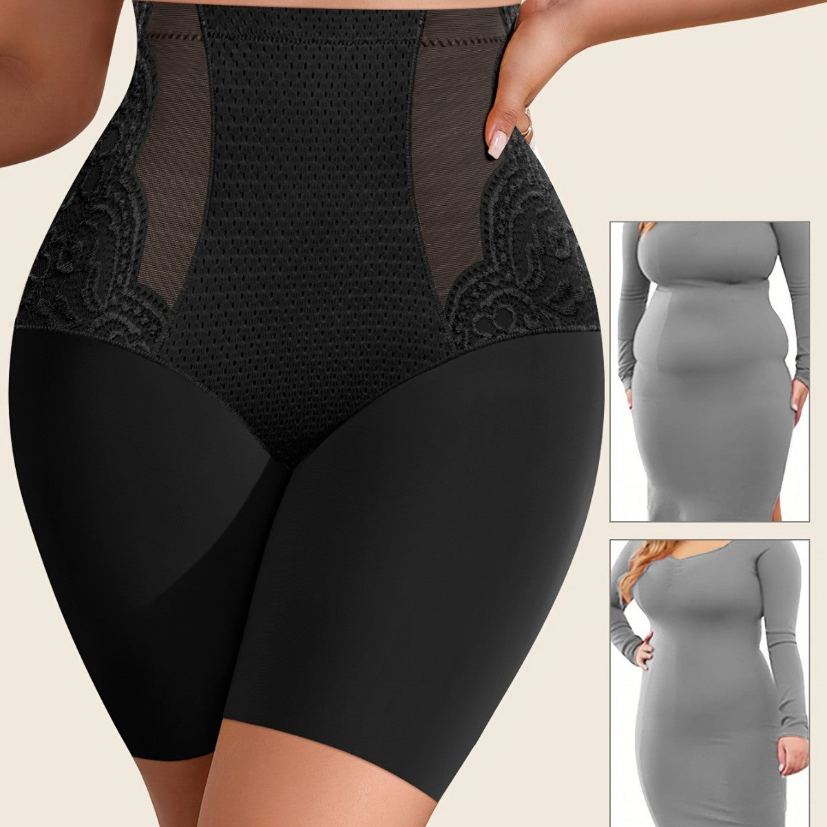Lace-Edge Shaping Panties