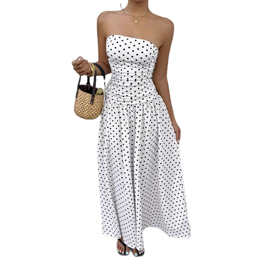 Off-Shoulder High-Waist Party Dress