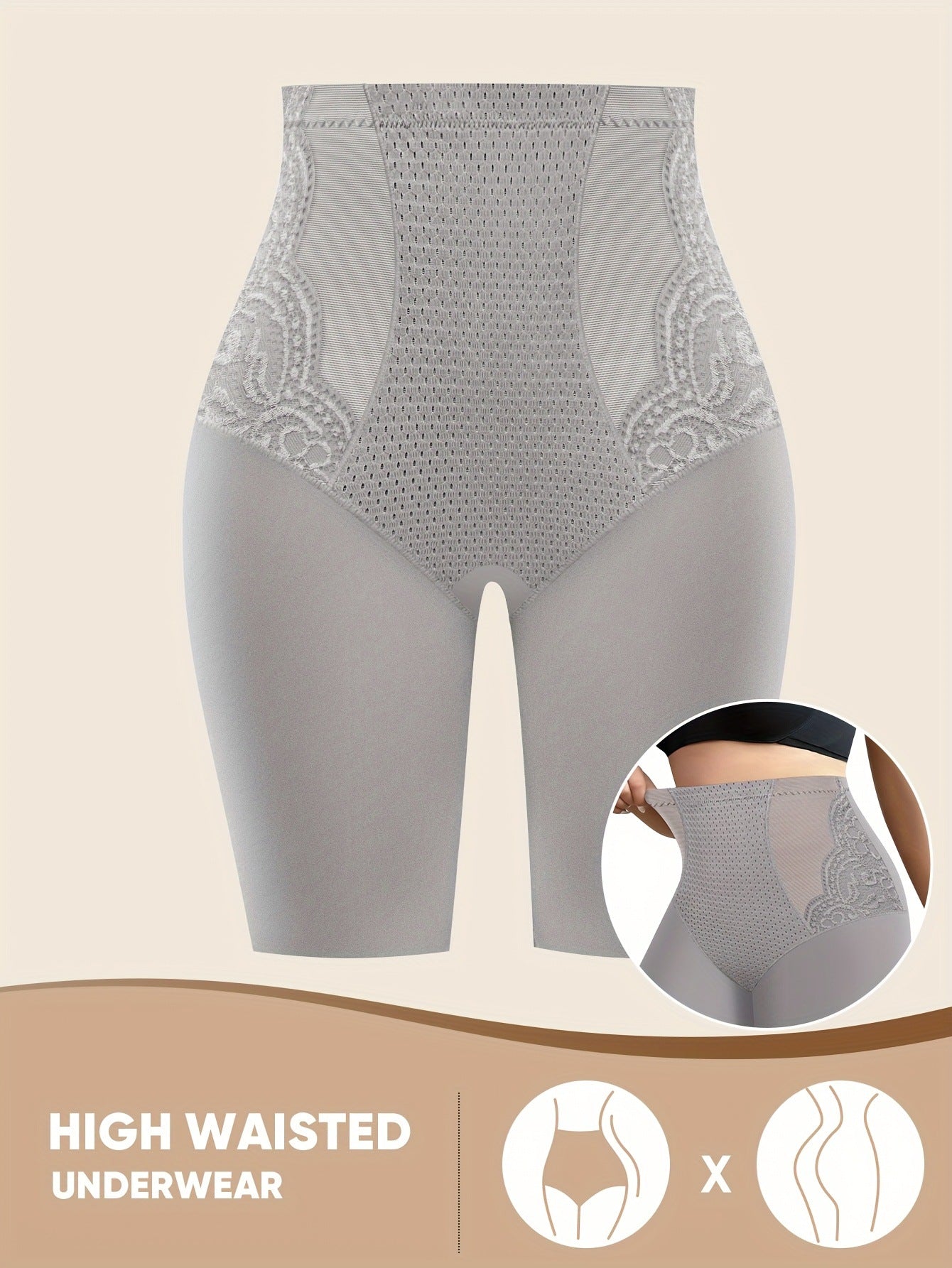 Lace-Edge Shaping Panties
