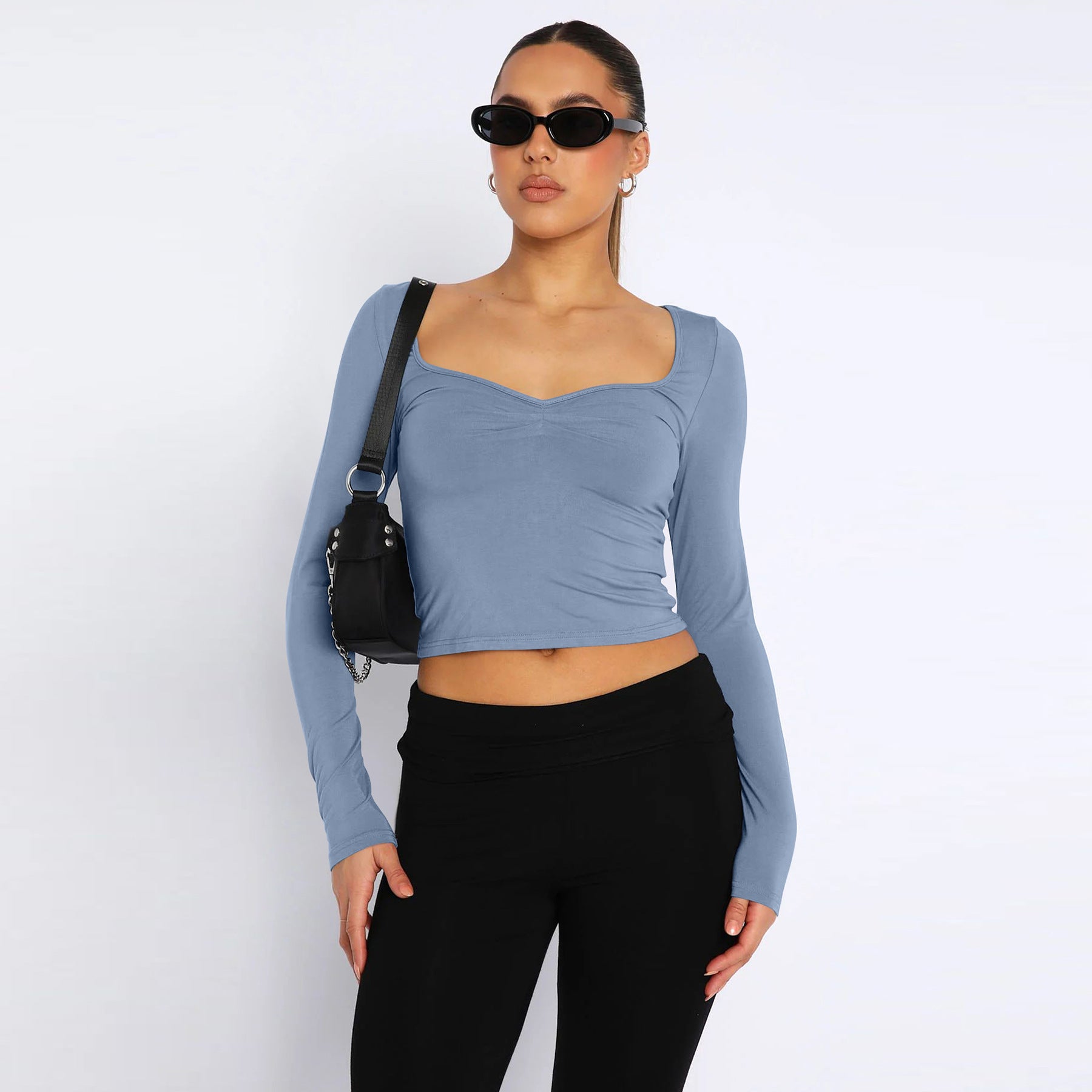 New Sexy Square-Neck T-Shirt For Women
