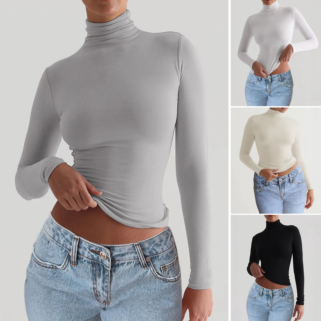 Slim Fit Long Sleeve Turtleneck