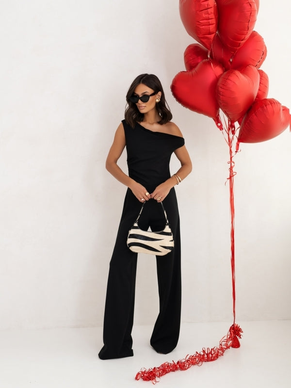 Off-Shoulder Women’s Romper Slim Fit Jumpsuit
