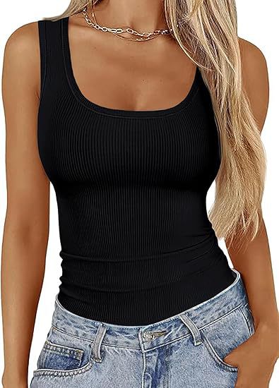 Slim Elastic Sleeveless Top