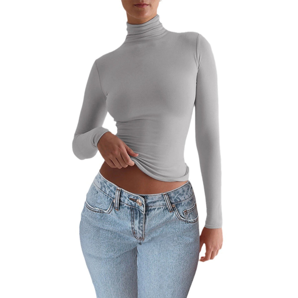 Slim Fit Long Sleeve Turtleneck