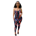 Chic See‑Through Mesh Suspender Jumpsuit
