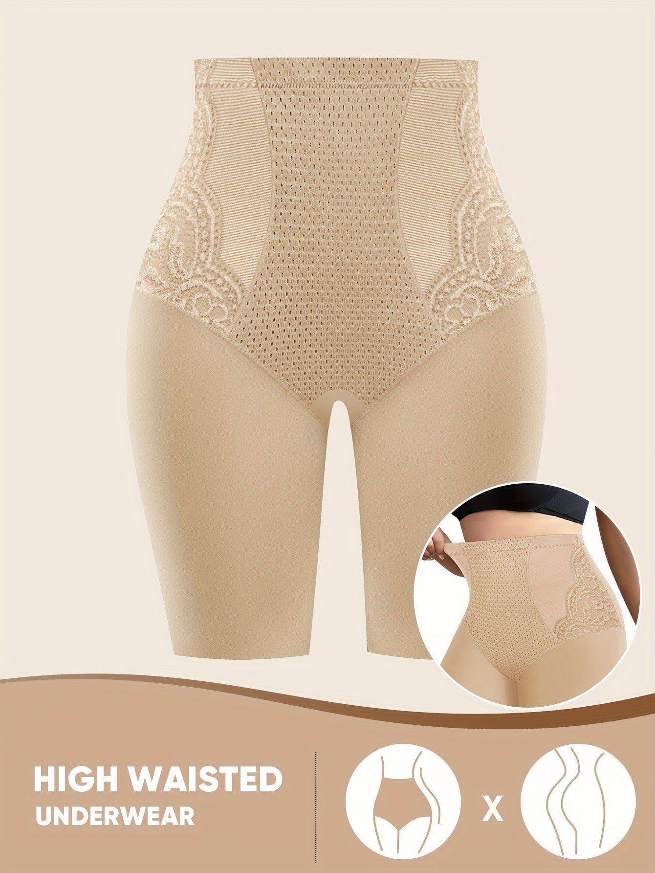 Lace-Edge Shaping Panties