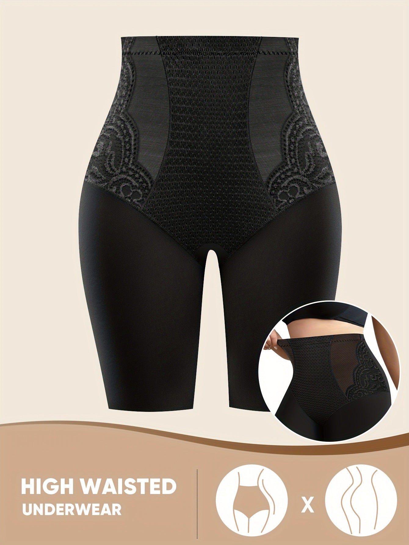 Lace-Edge Shaping Panties
