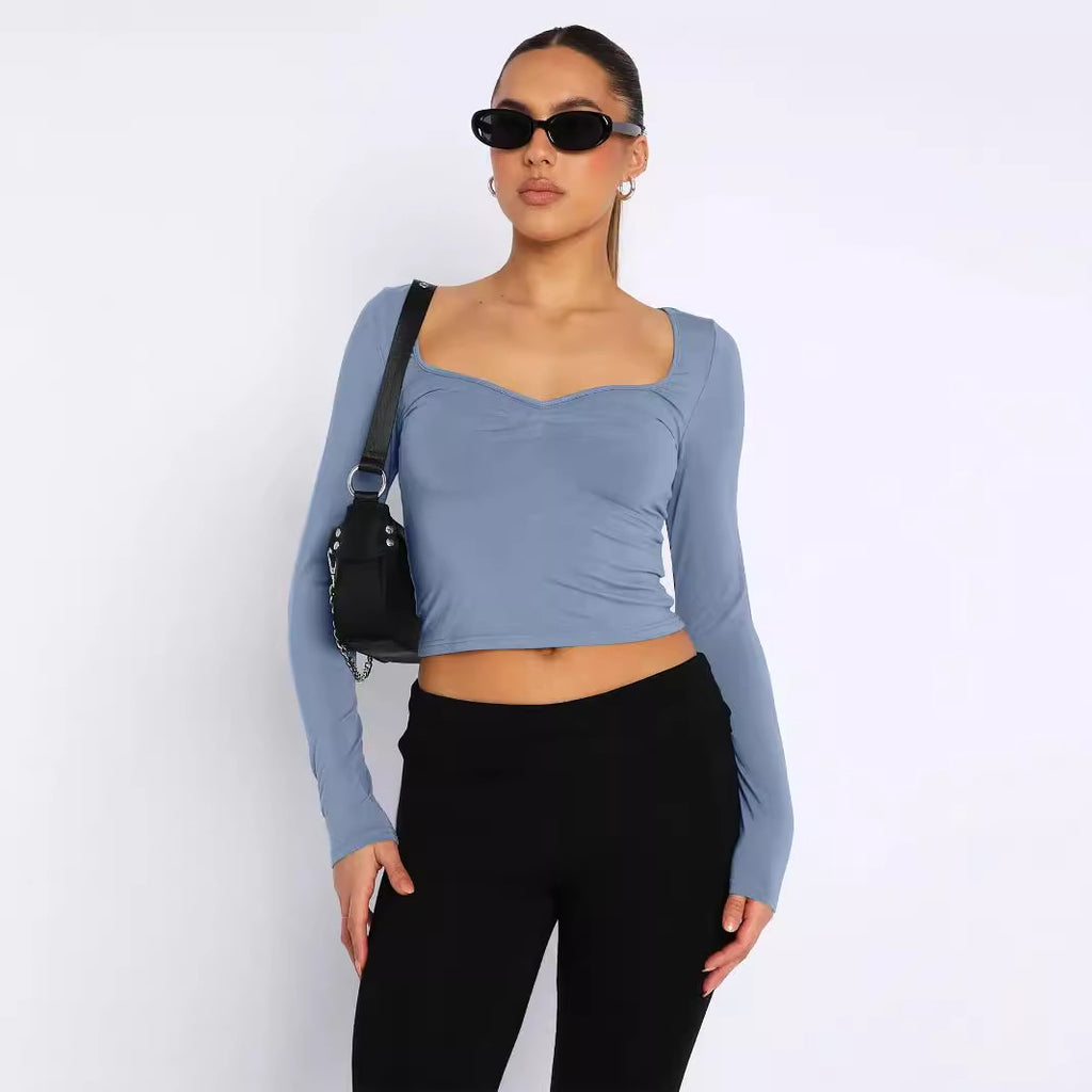New Sexy Square-Neck T-Shirt For Women