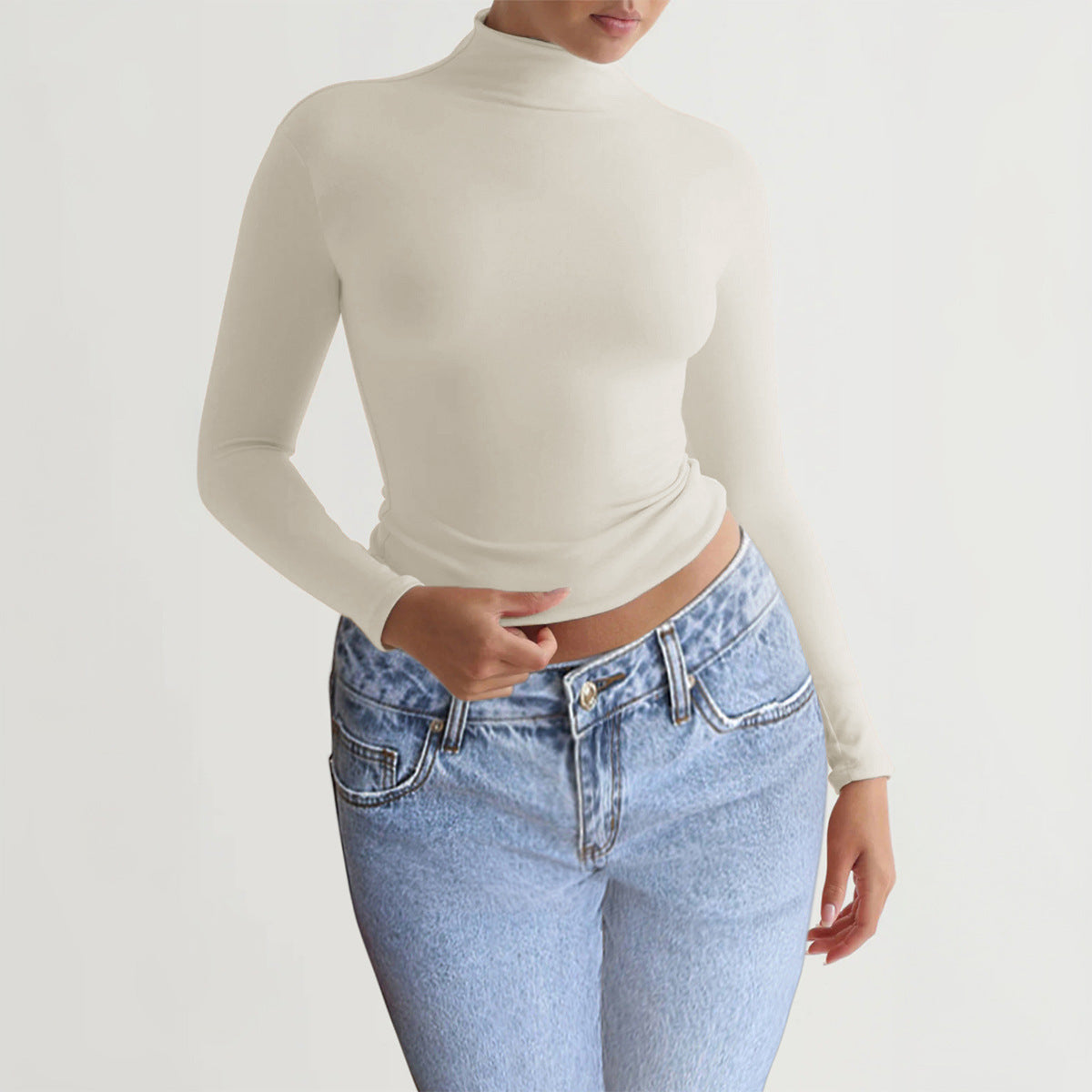Slim Fit Long Sleeve Turtleneck