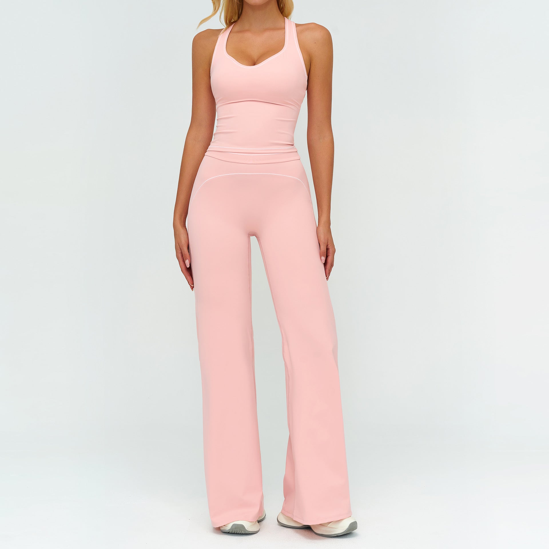 V-Neck Sleeveless Yoga Set